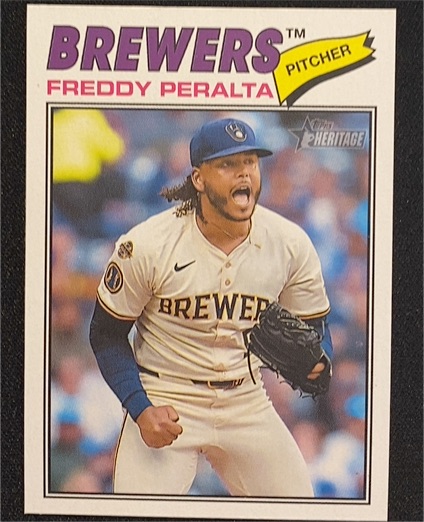 2026 Topps Heritage #291 Freddy Peralta — front