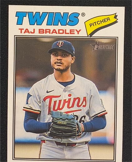 2026 Topps Heritage #38 Taj Bradley — front