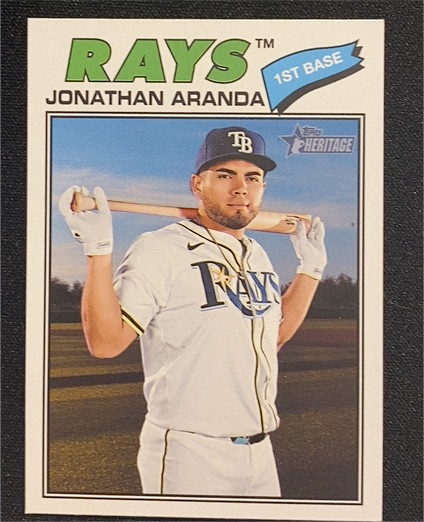 2026 Topps Heritage #20 Jonathan Aranda — front