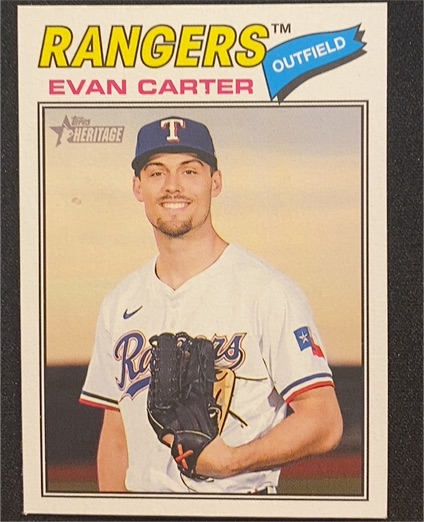 2026 Topps Heritage #244 Evan Carter — front