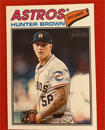 2026 Topps Heritage #170 Hunter Brown — front