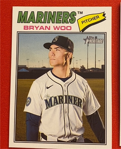 2026 Topps Heritage #99 Bryan Woo — front