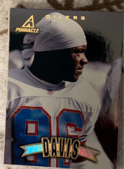 1997 Pinnacle #120 Willie Davis Houston Oilers — front