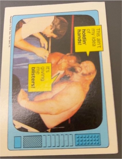 1985 Topps WWF #61 Jesse Ventura / Ivan Putski — front