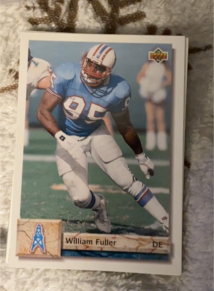 1992 Upper Deck #72 William Fuller Houston Oilers — front