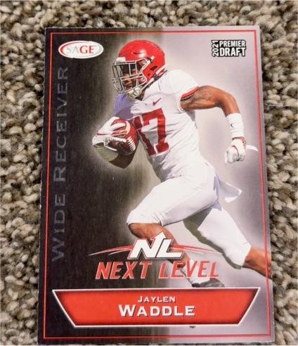 2021 Sage Premier Draft #153 Jaylen Waddle — front