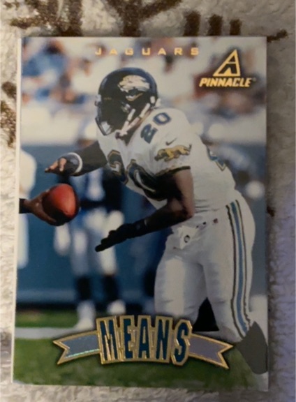1997 Pinnacle #25 Natrone Means — front