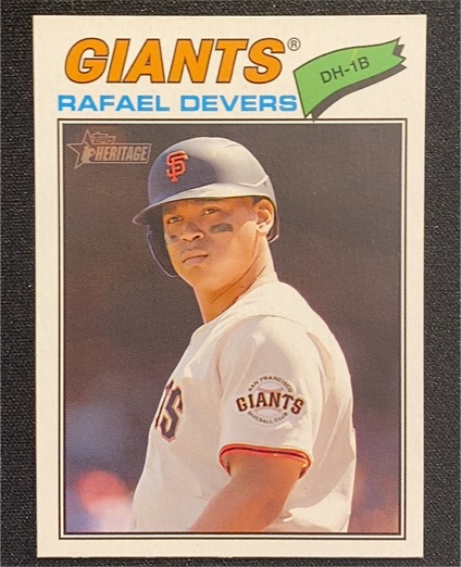 2026 Topps Heritage #62 Rafael Devers — front