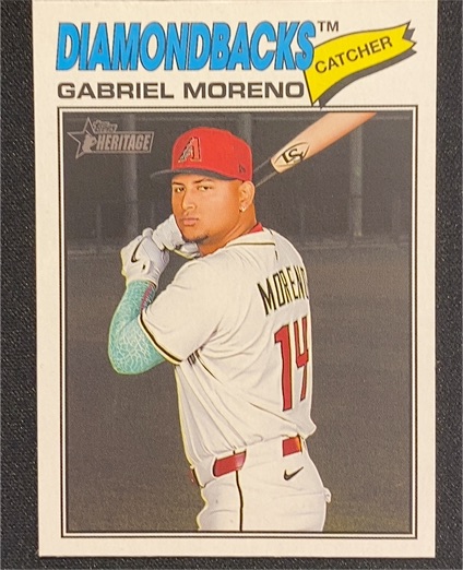 2026 Topps Heritage #361 Gabriel Moreno — front