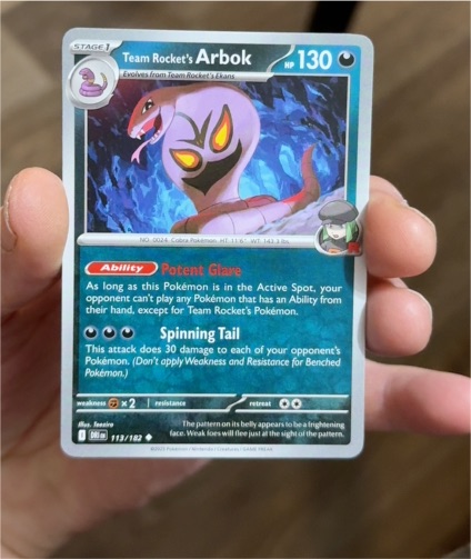 2025 Pokémon TCG SV10: Destined Rivals #113 Team Rocket's Arbok — front
