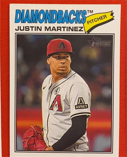 2026 Topps Heritage #263 Justin Martinez — front