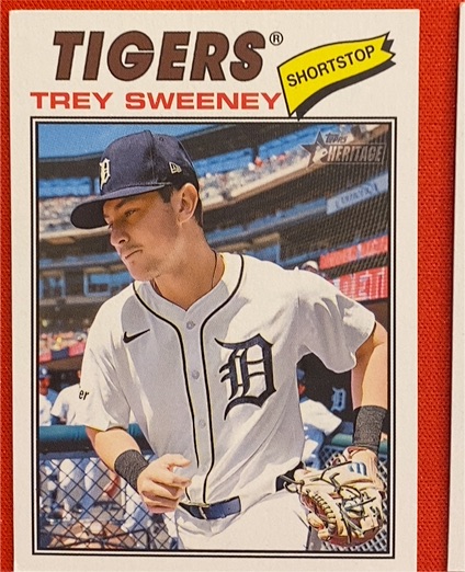 2026 Topps Heritage #203 Trey Sweeney — front