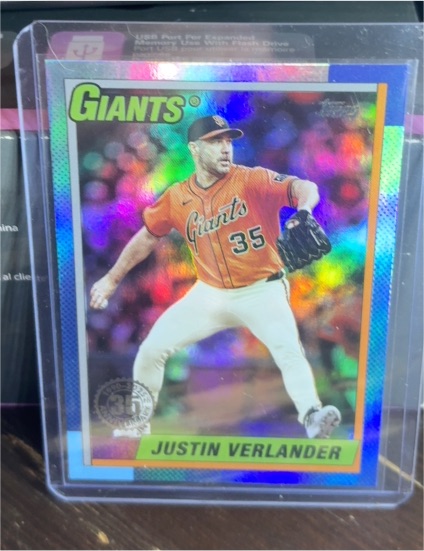 2025 Topps Update 35th Anniversary #U90-10 Justin Verlander — front