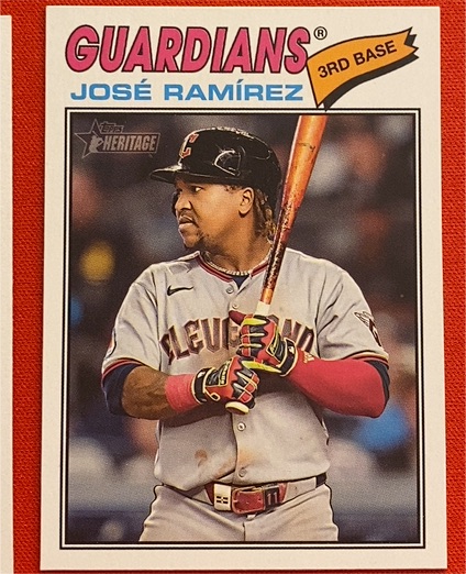 2026 Topps Heritage #52 José Ramírez — front