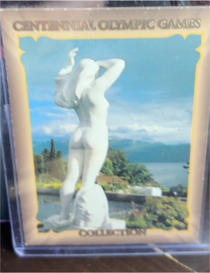 1996 Collect-A-Card Centennial Olympic Games #37 Olympia Model-Olympic Museum Display — front