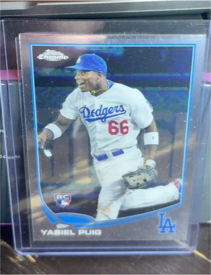2013 Topps Chrome #138 Yasiel Puig — front