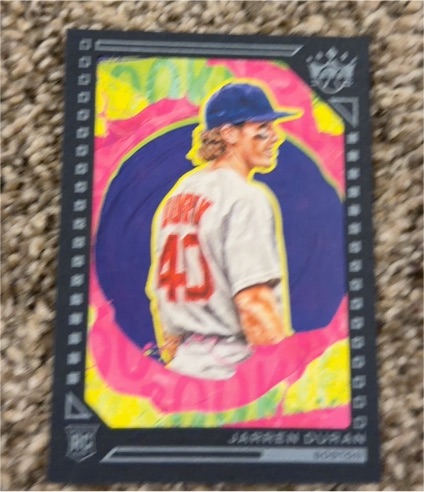 2022 Panini Diamond Kings #147 Jarren Duran Black Frame Rookie — front
