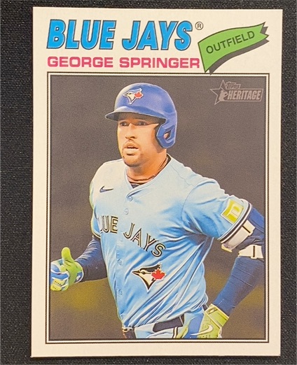 2026 Topps Heritage #108 George Springer — front