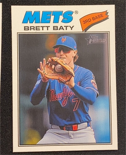 2026 Topps Heritage #19 Brett Baty — front
