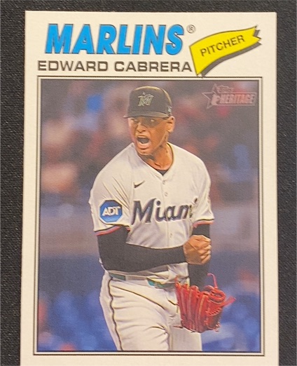 2026 Topps Heritage #169 Edward Cabrera — front