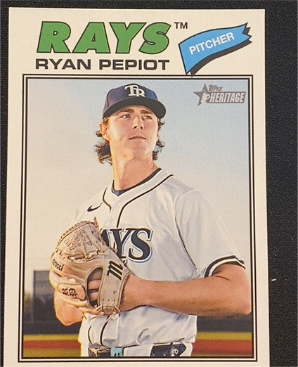 2026 Topps Heritage #34 Ryan Pepiot — front