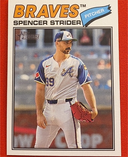2026 Topps Heritage #41 Spencer Strider — front