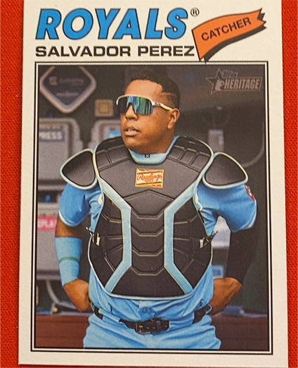 2026 Topps Heritage #320 Salvador Perez — front