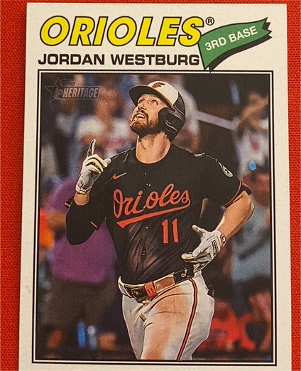 2026 Topps Heritage #184 Jordan Westburg — front