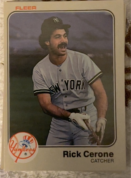1983 Fleer #376 Rick Cerone — front