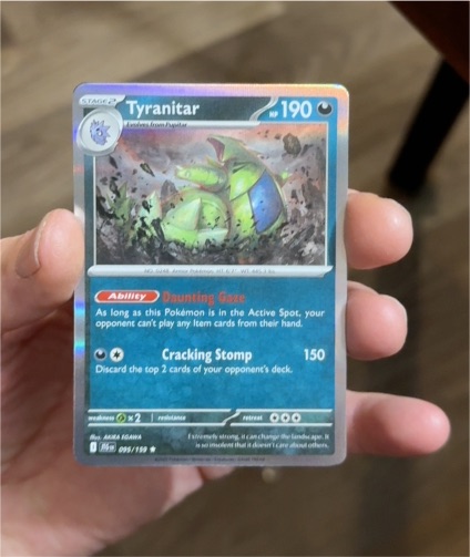 2023 Pokémon SV09 Journey Together #095 Tyranitar — front