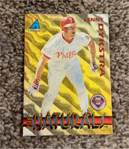 1994 Pinnacle The Naturals #17 Lenny Dykstra — front