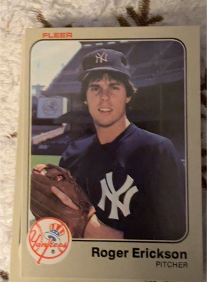 1983 Fleer #378 Roger Erickson — front