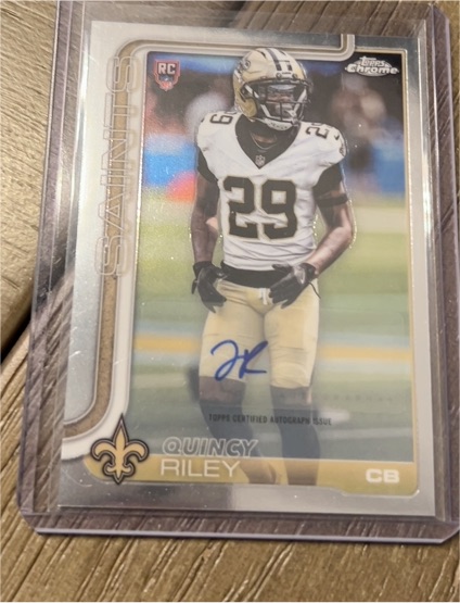 2025 Topps Chrome #RA-QR Quincy Riley — front