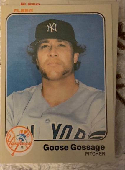 1983 Fleer #381 Goose Gossage — front