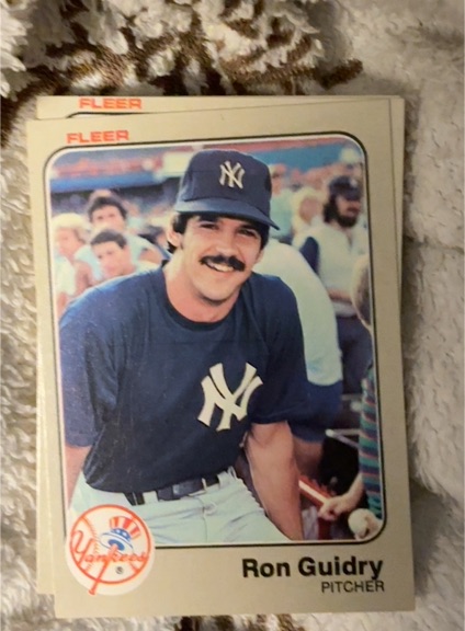 1983 Fleer #383 Ron Guidry — front