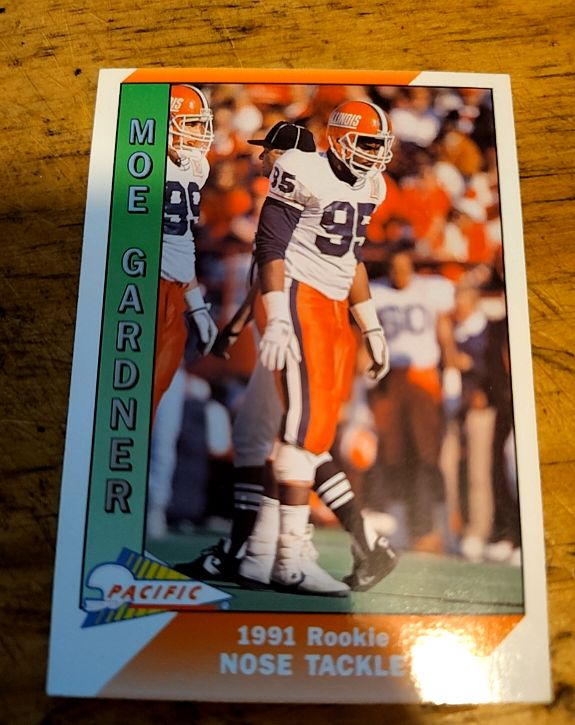 1991 Pacific #412 Moe Gardner Rookie Illinois Fighting Illini — front