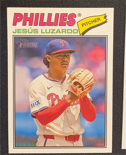 2026 Topps Heritage #168 Jesús Luzardo — front