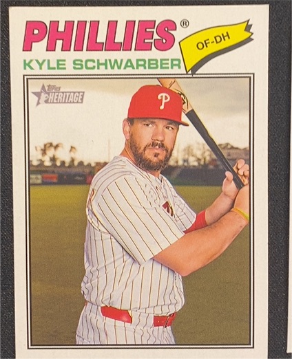 2026 Topps Heritage #159 Kyle Schwarber — front