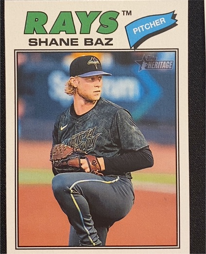 2026 Topps Heritage #348 Shane Baz — front