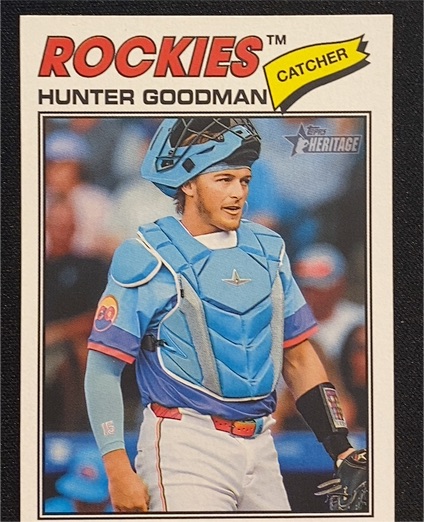 2026 Topps Heritage #346 Hunter Goodman — front