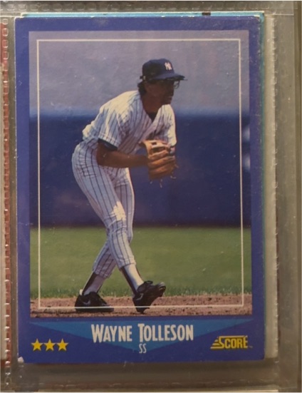 1988 Score #117 Wayne Tolleson — front