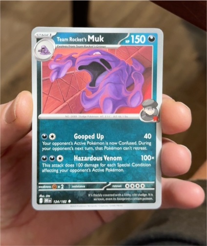 2022 Pokemon SV10: Destined Rivals #124 Team Rocket's Muk — front