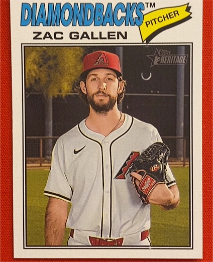 2026 Topps Heritage #254 Zac Gallen — front