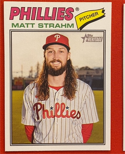 2026 Topps Heritage #193 Matt Strahm — front