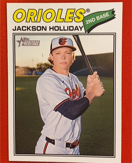2026 Topps Heritage #218 Jackson Holliday — front