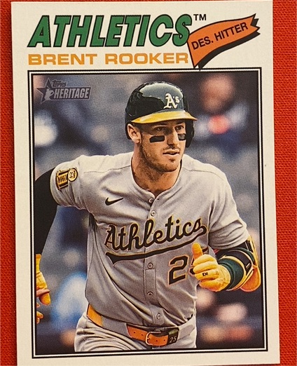 2026 Topps Heritage #103 Brent Rooker Athletics — front