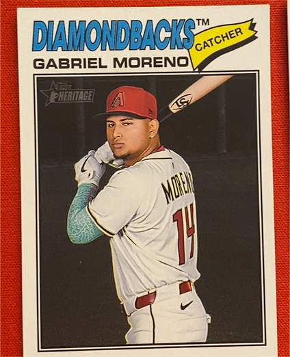 2026 Topps Heritage #361 Gabriel Moreno — front