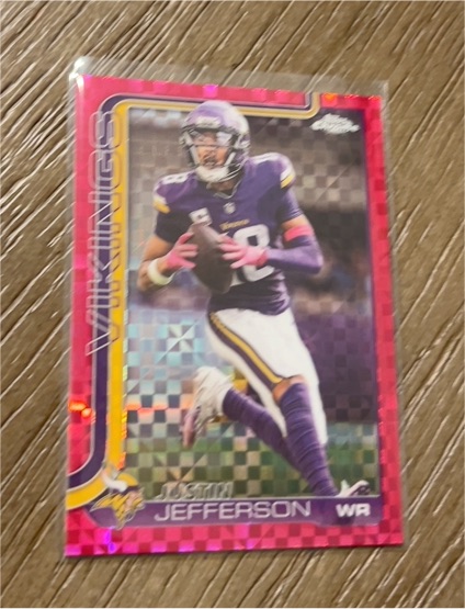 2025 Topps Chrome #195 Justin Jefferson — front
