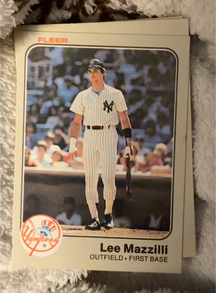 1983 Fleer #387 Lee Mazzilli — front