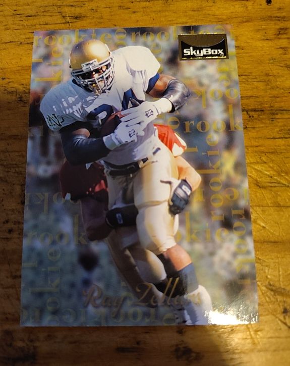 1995 SkyBox Premium #182 Ray Zellars Rookie Card — front